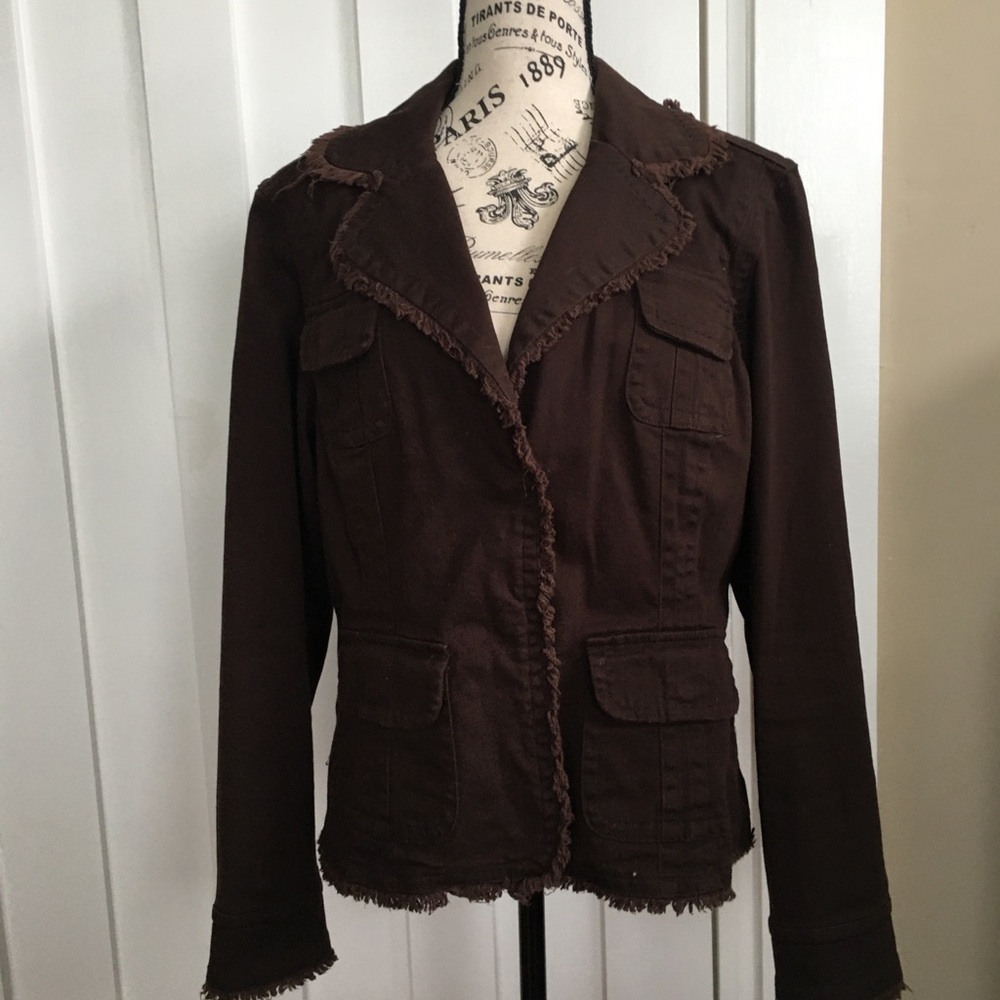 Live a little brown jacket - CLOSING SHOP